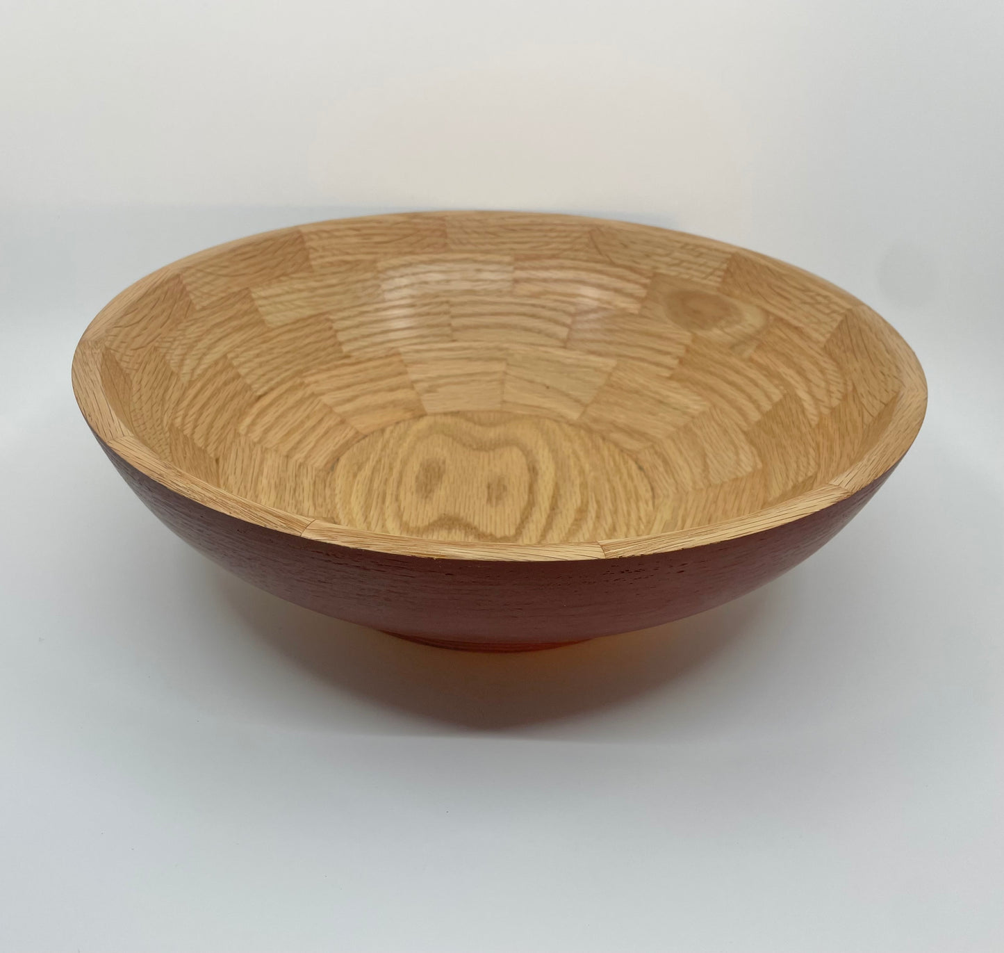 11” Barn Red Bowl in Red Oak