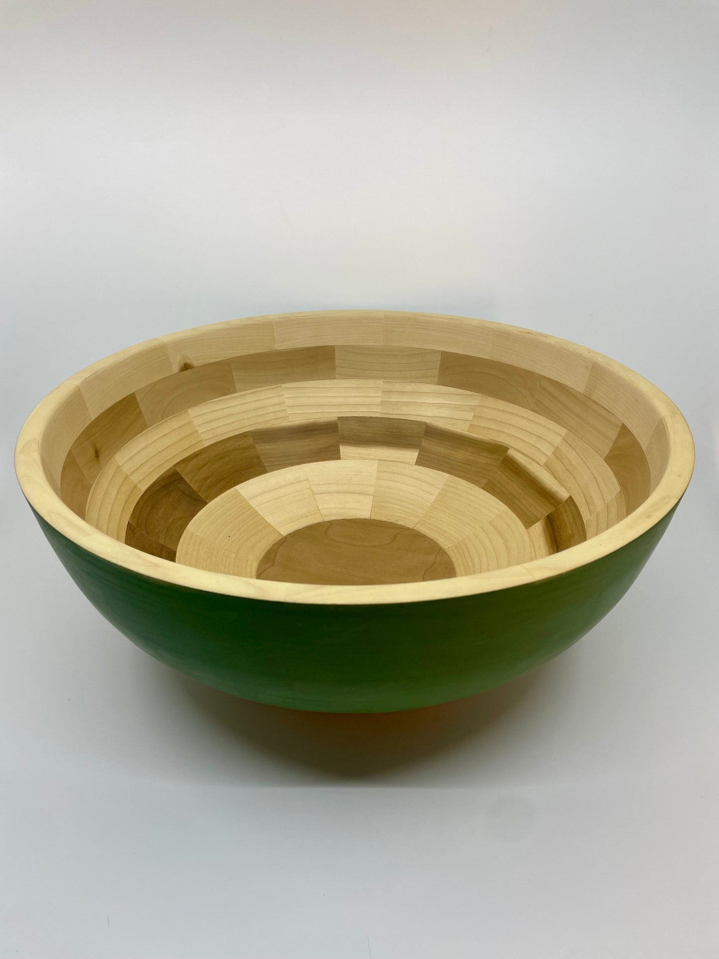 14” Tavern Green Poplar Bowl