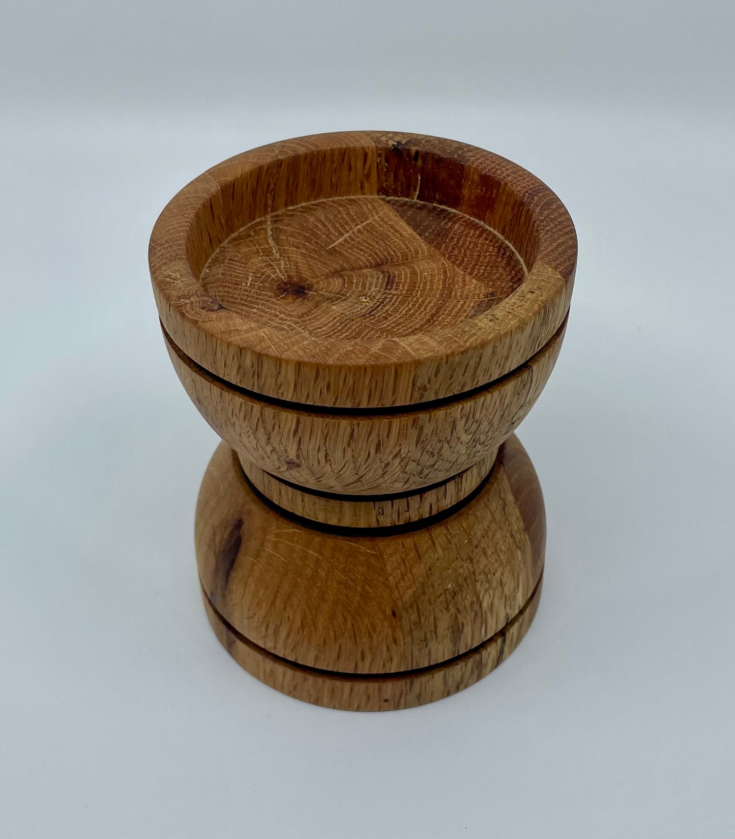 Red Oak Pillar Candle Holder