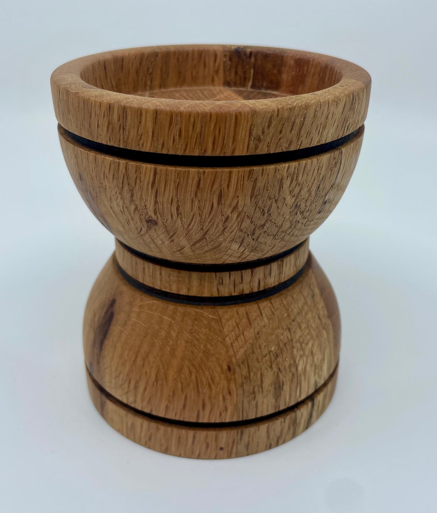 Red Oak Pillar Candle Holder