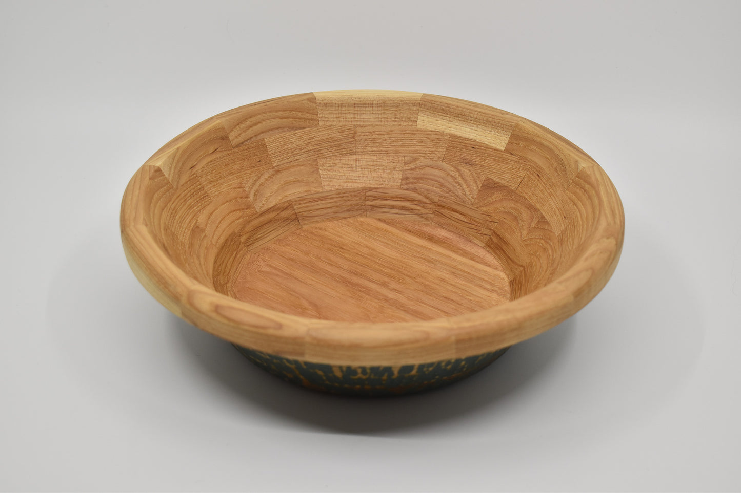 Hickory Bowl with Carved Texture