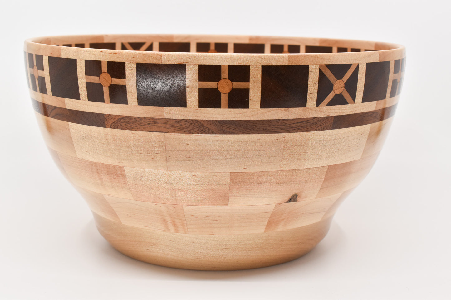 Cross Pattern Segmented Bowl