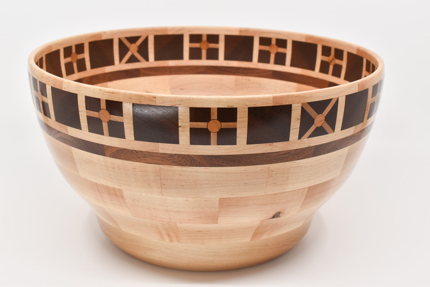 Cross Pattern Segmented Bowl