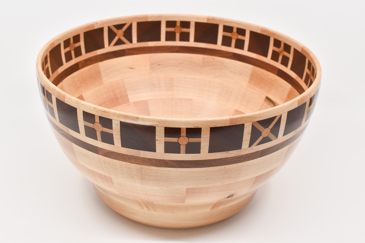 Cross Pattern Segmented Bowl